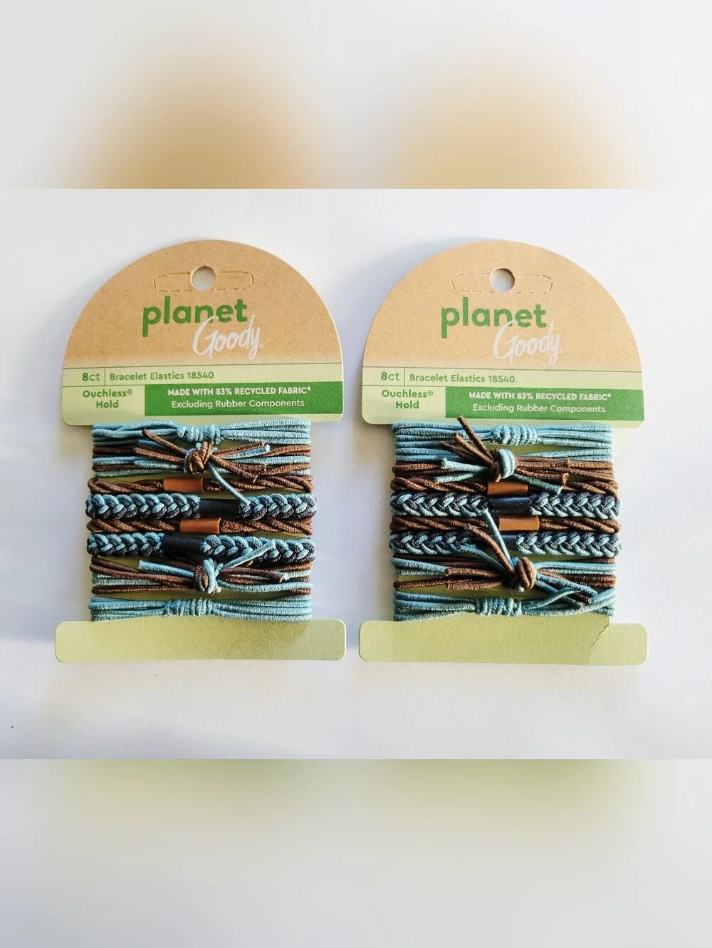 LOT of Planet Goody 3 Packs Of 4 Hair Clips & 2 Packs  of 8 Bracelet Elastics
